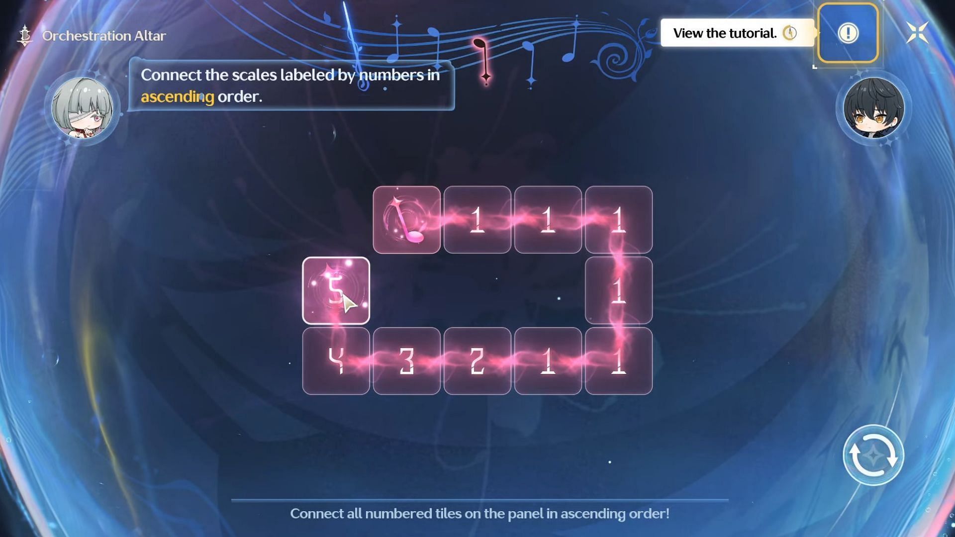 Solving a Melody Orchestration puzzle also rewards Sacred Salt (Image via Kruo Games)